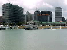 Corpus Christi, Texas shore and skyline